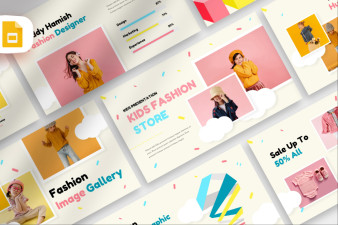 Kids Fashion Store Google Slide Template